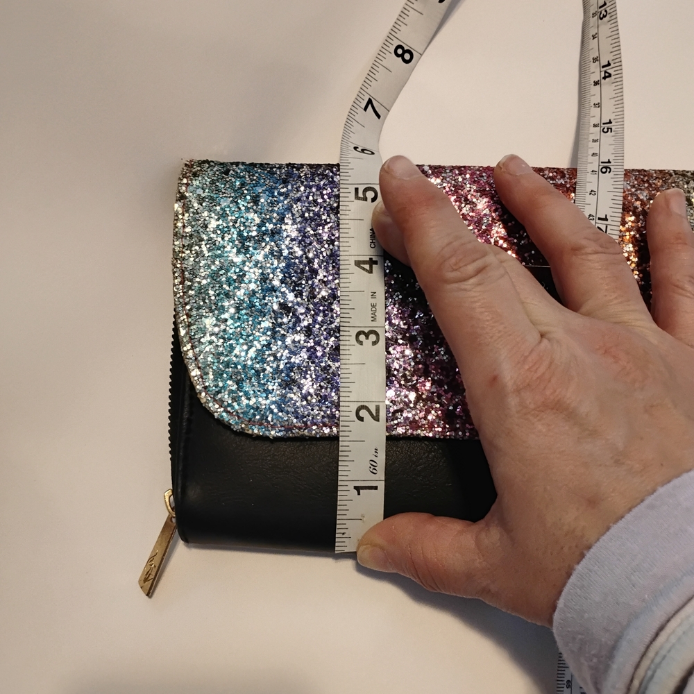 Vintage Y2K Baby Phat Multicolor Glitter Clutch Wallet - Picture 5 of 14